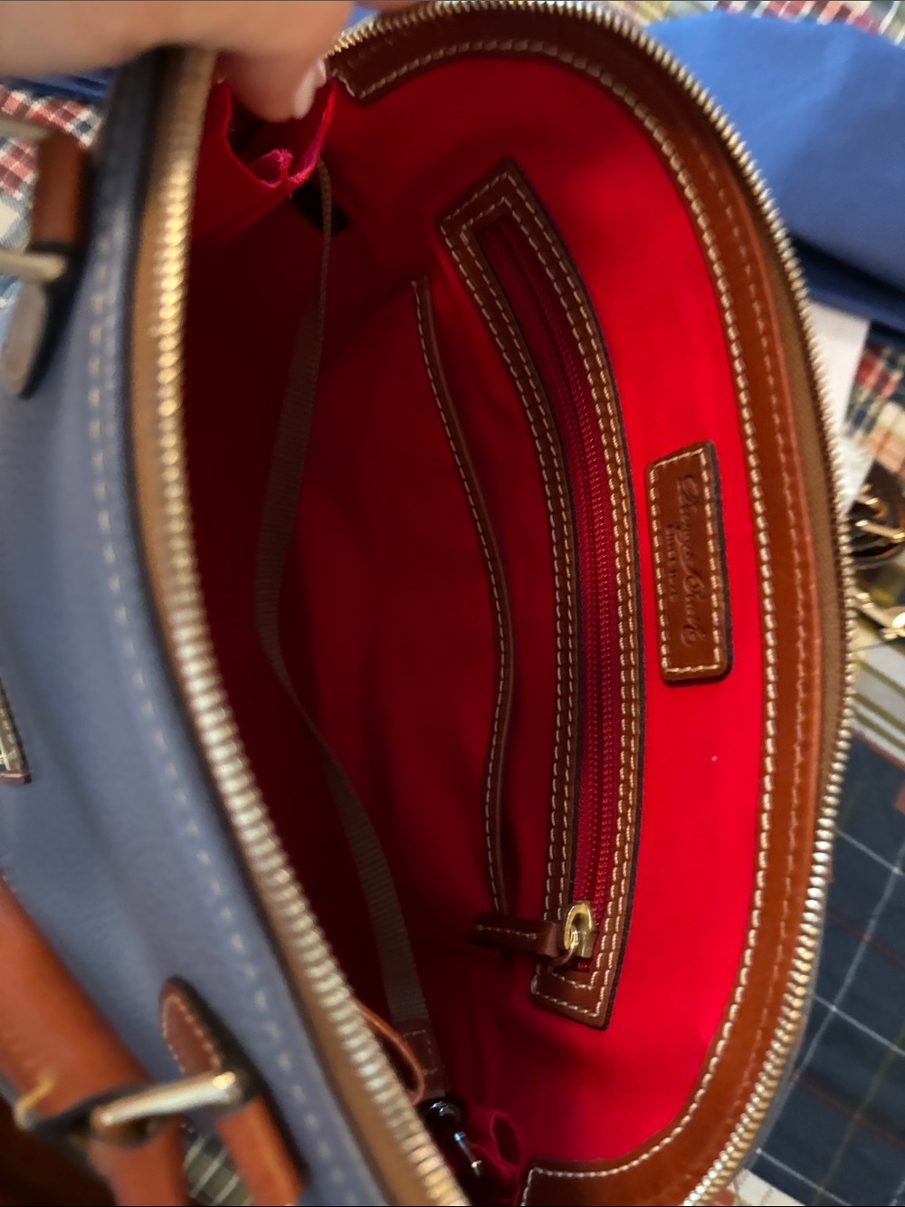 Dooney & Bourke zip zip satchel with dust bag - Picture 5 of 11